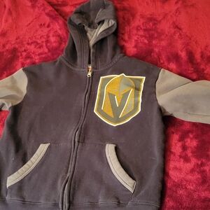 NHL Black and Gray Sweatshirt with VGK Logo